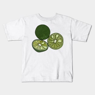 Kaffir lime cartoon illustration Kids T-Shirt